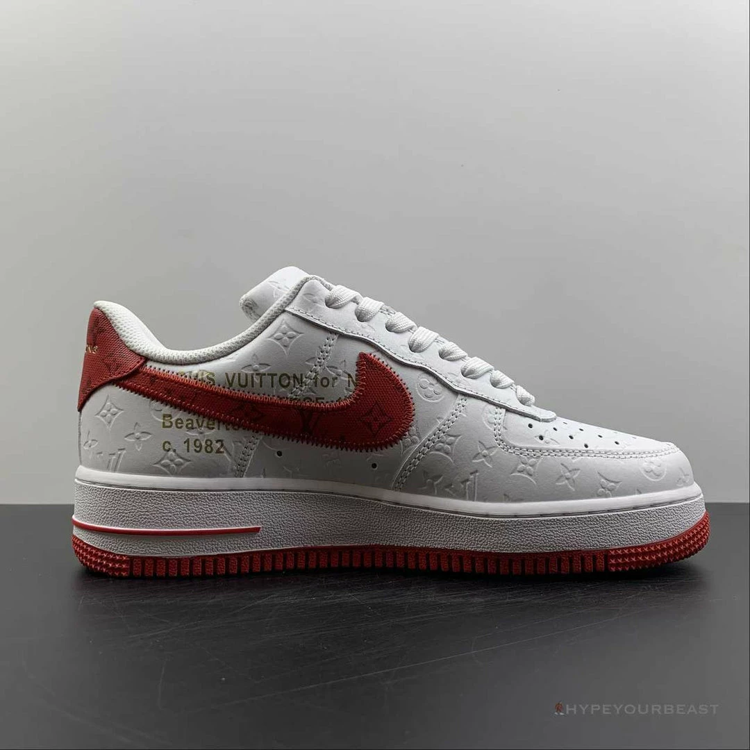 Nike Air Force 1 Low ‘LV Monogram White Red Off-White’