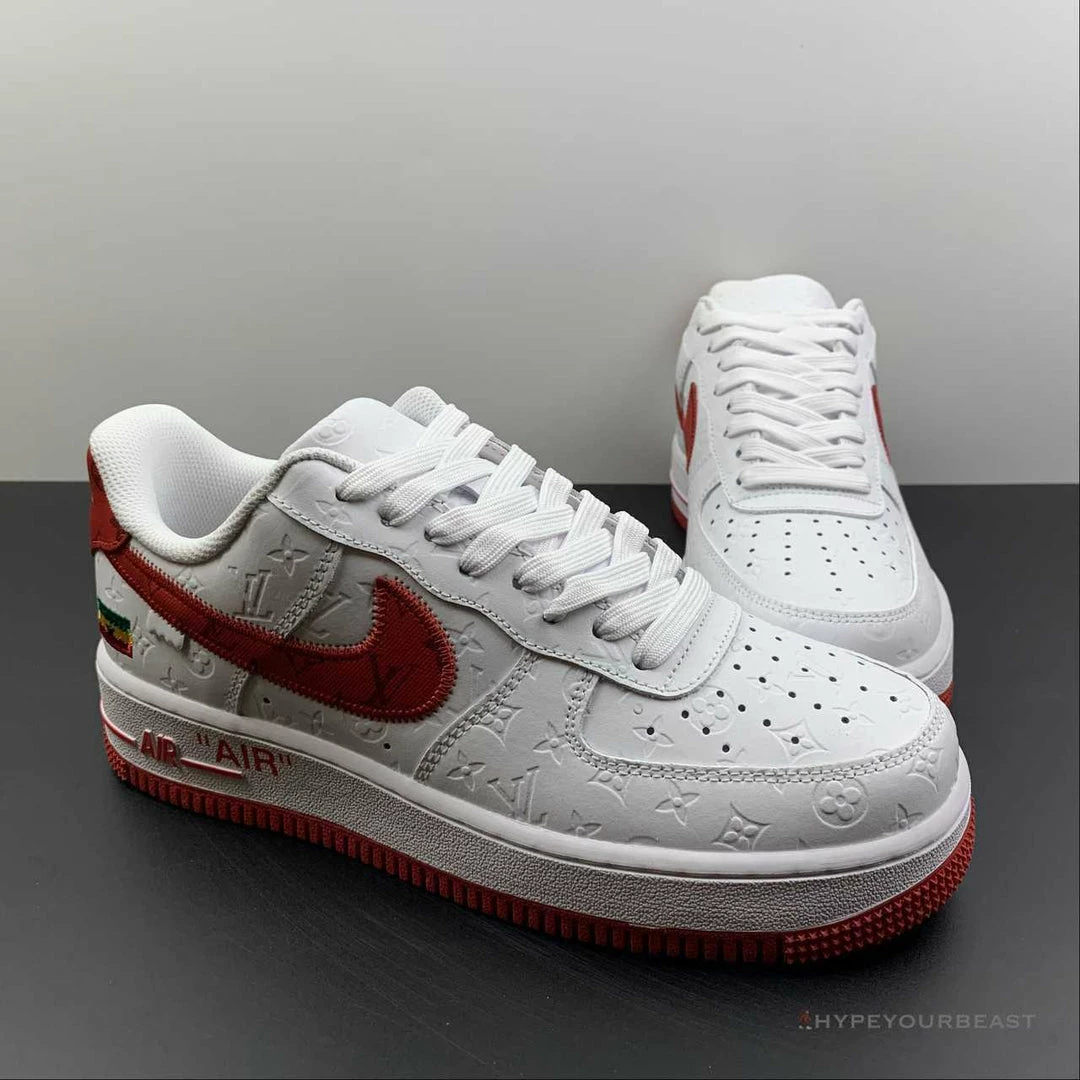 Nike Air Force 1 Low ‘LV Monogram White Red Off-White’