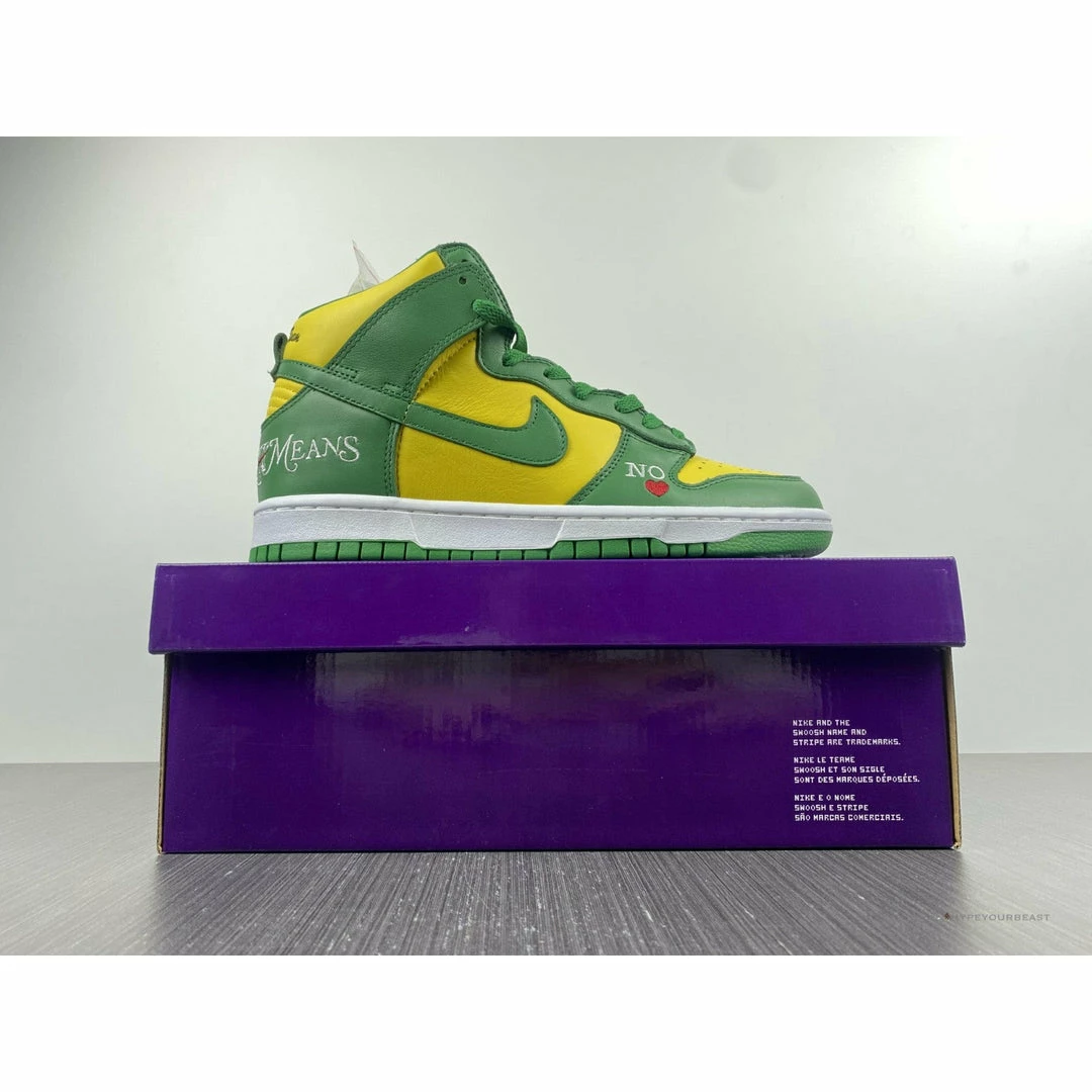 nike sb dunk high S*p*e ‘by any means brazil’