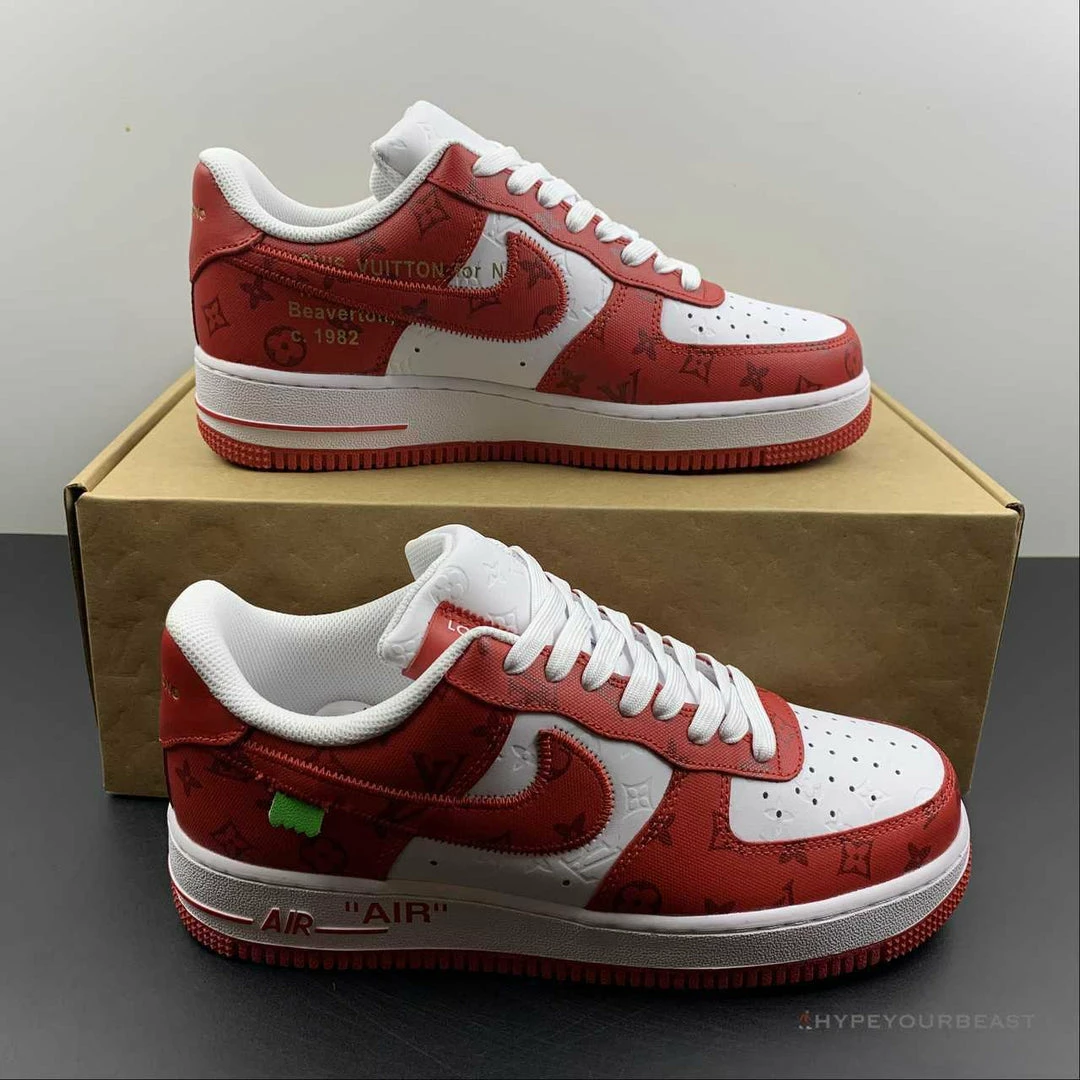 Nike Air Force 1 Low ‘LV Monogram Red Off-White’