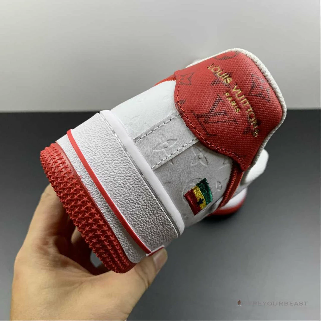 Nike Air Force 1 Low ‘LV Monogram White Red Off-White’