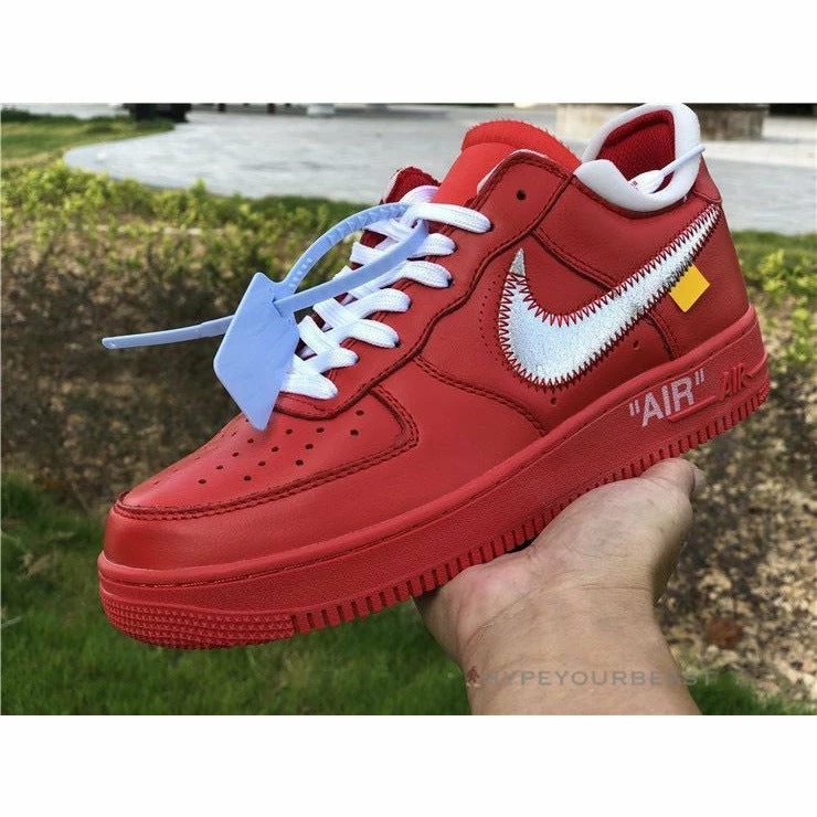 Off White X Nike Air Force 1 Low “Red”