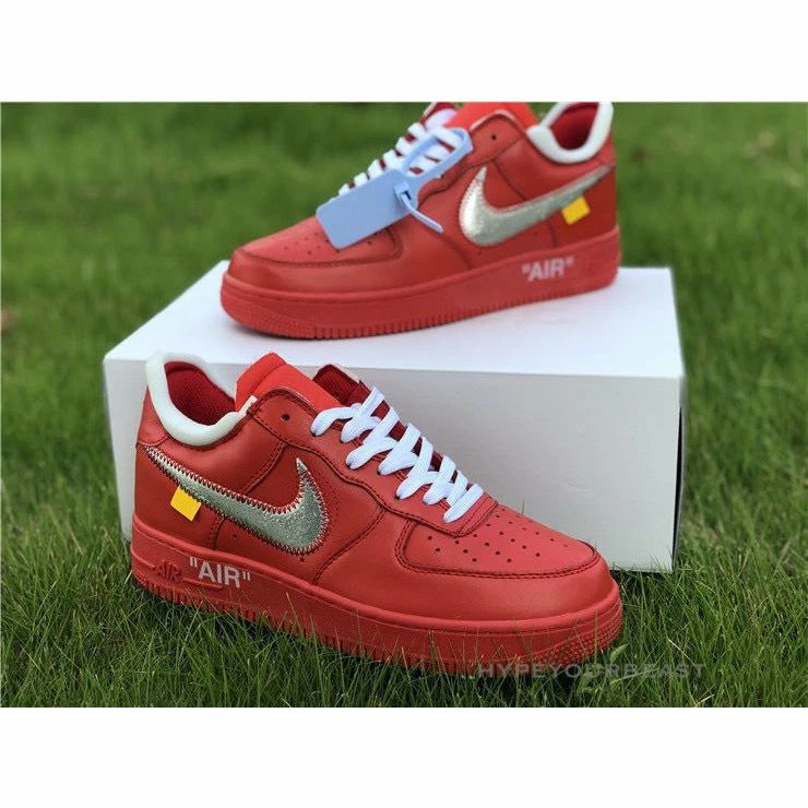 Off White X Nike Air Force 1 Low “Red”