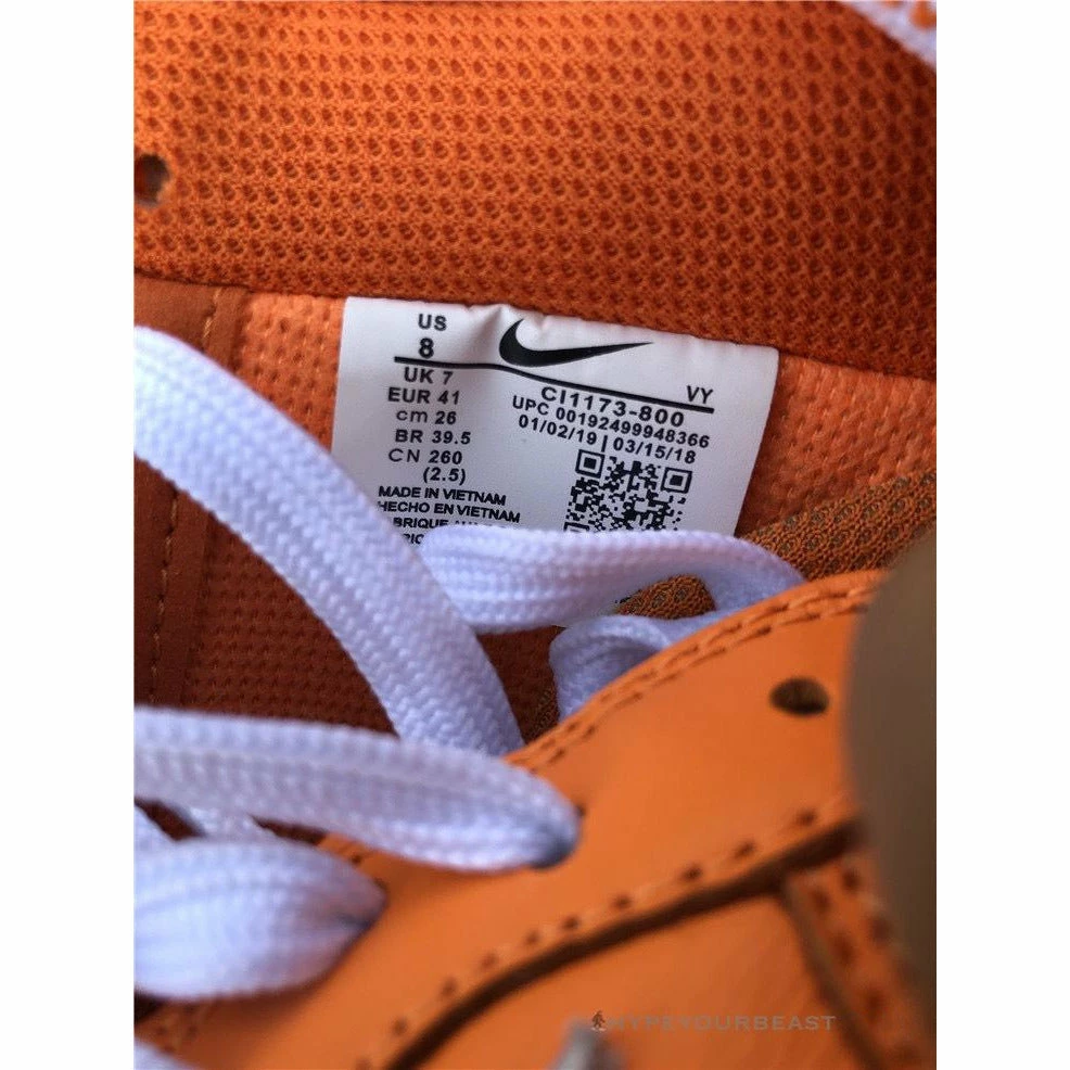 Off White X Nike Air Force 1 Low “Orange”