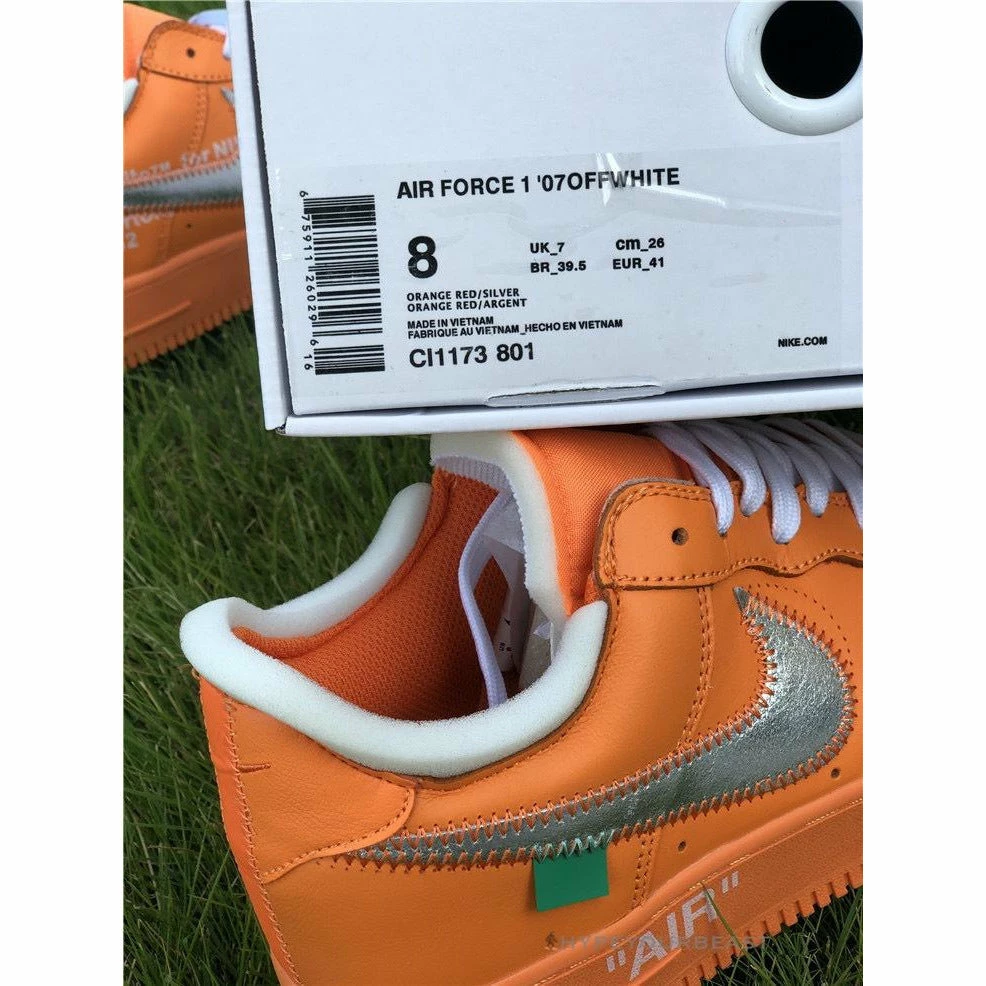 Off White X Nike Air Force 1 Low “Orange”