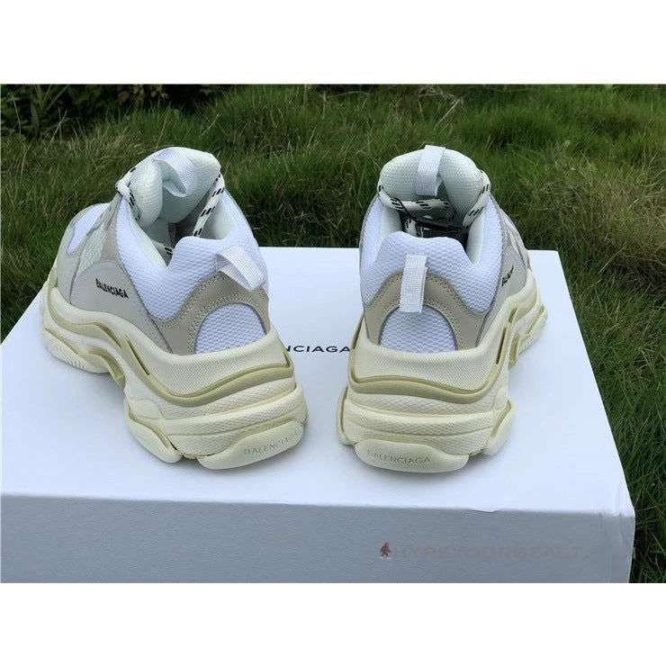 bcg triple s sneakers cream / white Ba*len*cia*ga