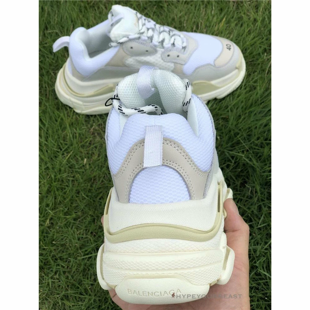 bcg triple s sneakers cream / white Ba*len*cia*ga
