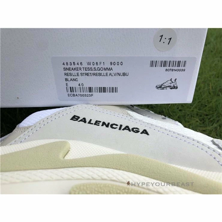 bcg triple s sneakers cream / white Ba*len*cia*ga