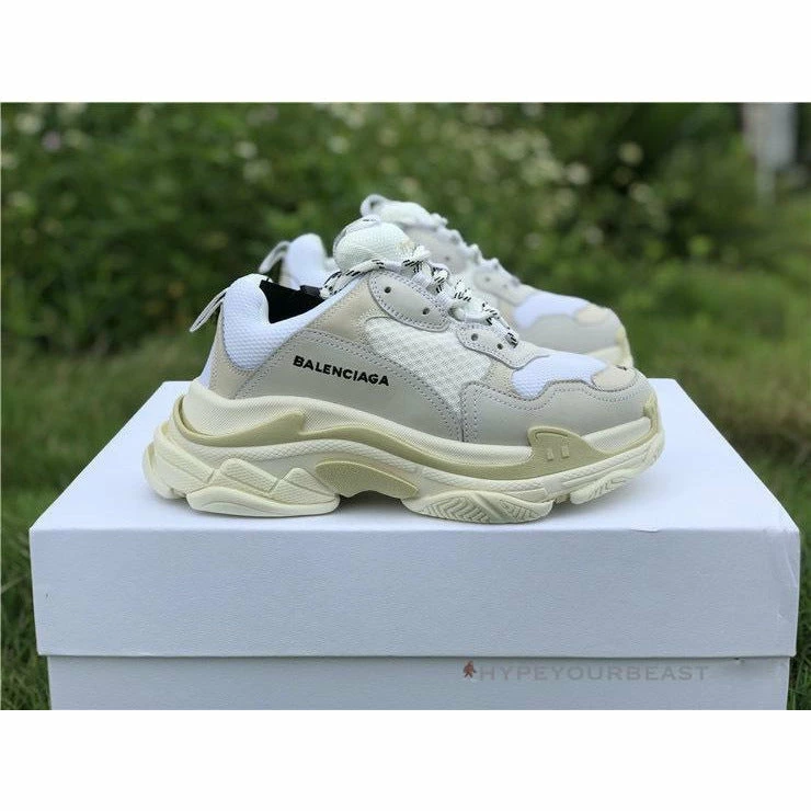 bcg triple s sneakers cream / white Ba*len*cia*ga