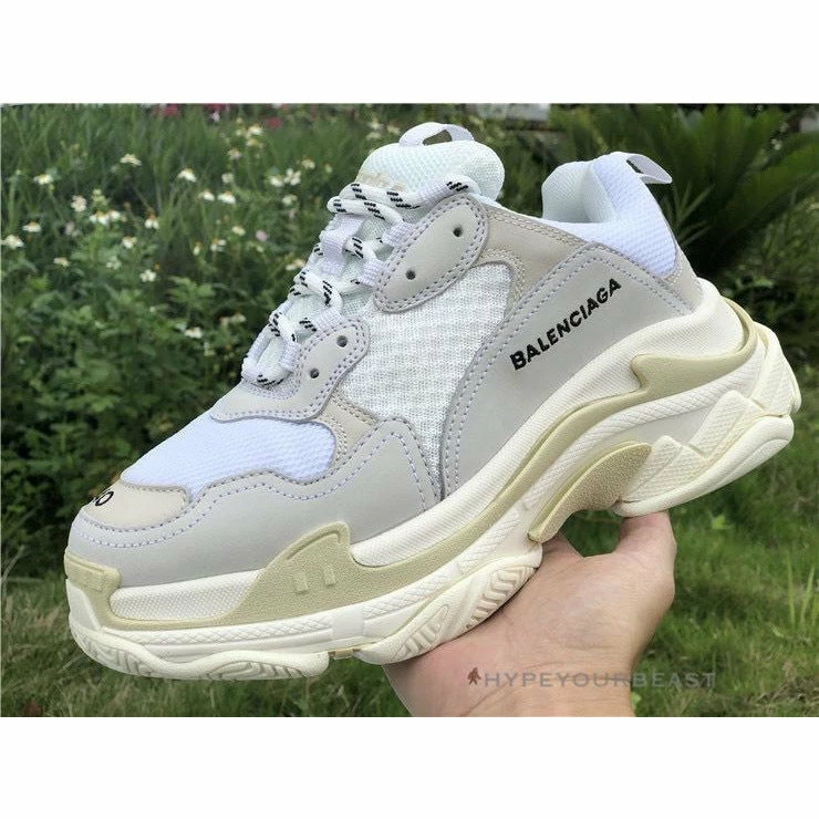 bcg triple s sneakers cream / white Ba*len*cia*ga