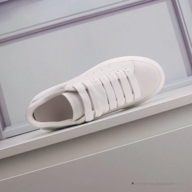 Alexander McQueen White / Silver Heel