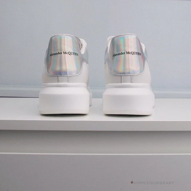 Alexander McQueen White / Silver Heel