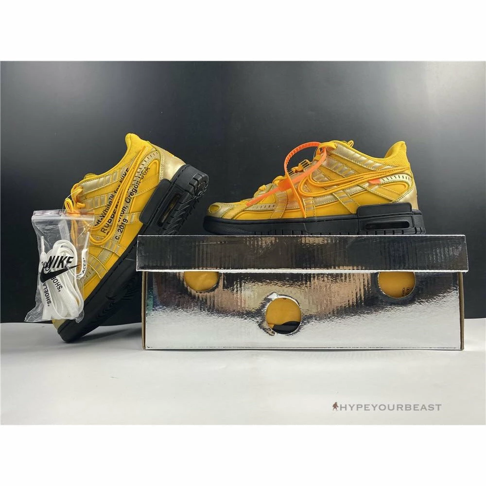 Nike AIr Rubber Dunk Off White ‘University Gold’