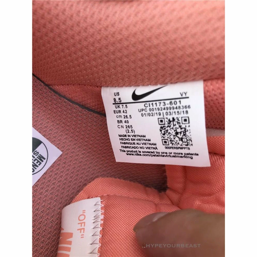 Off White X Nike Air Force 1 Low “Salmon”