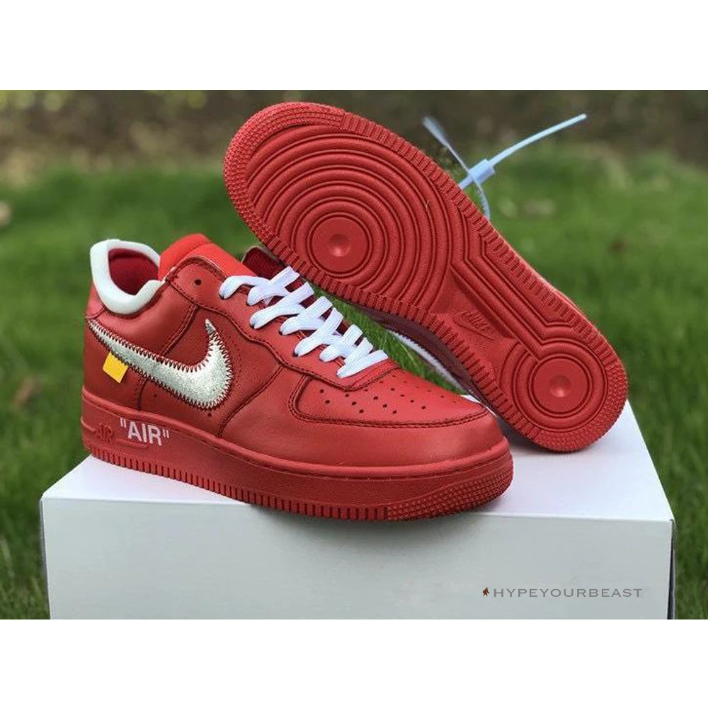 Off White X Nike Air Force 1 Low “Red”