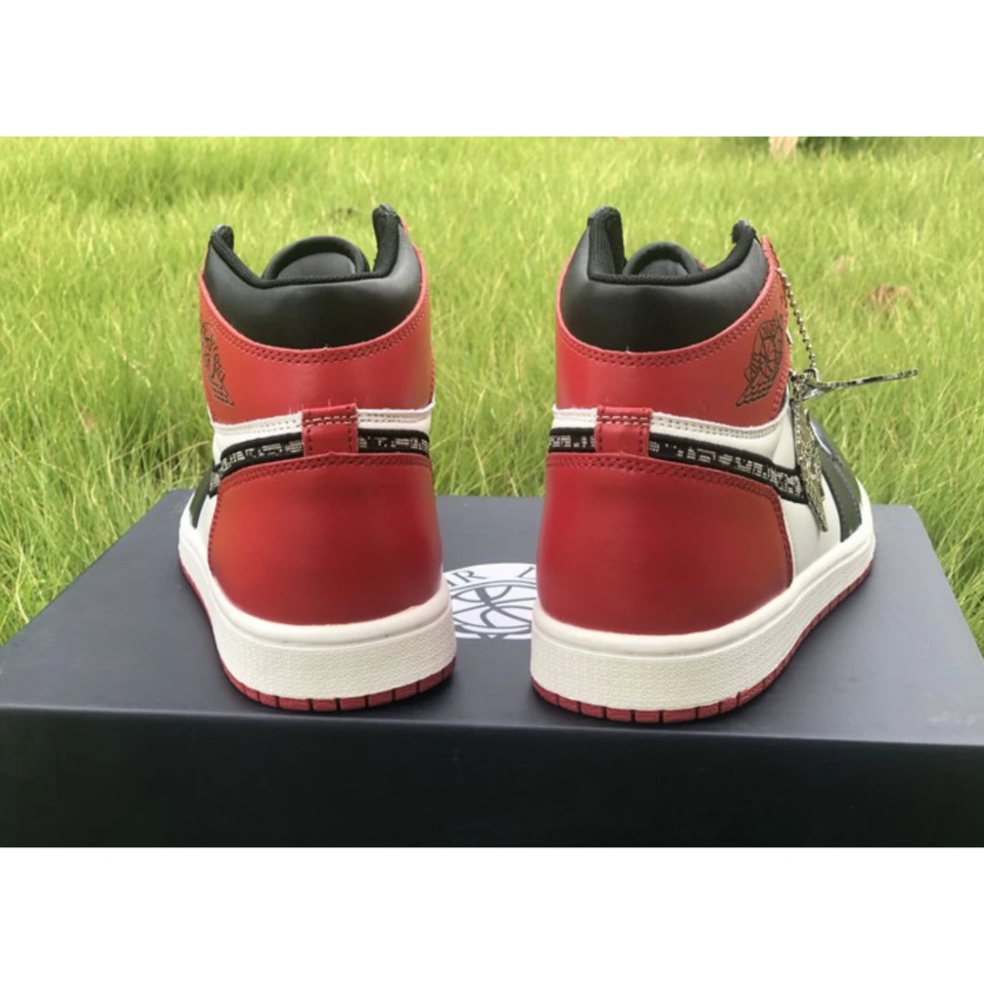 air jordan 1 high black red x D*or