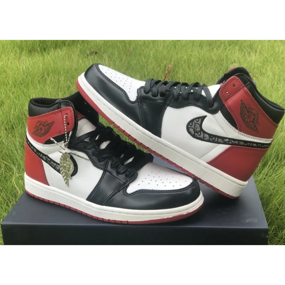 air jordan 1 high black red x D*or