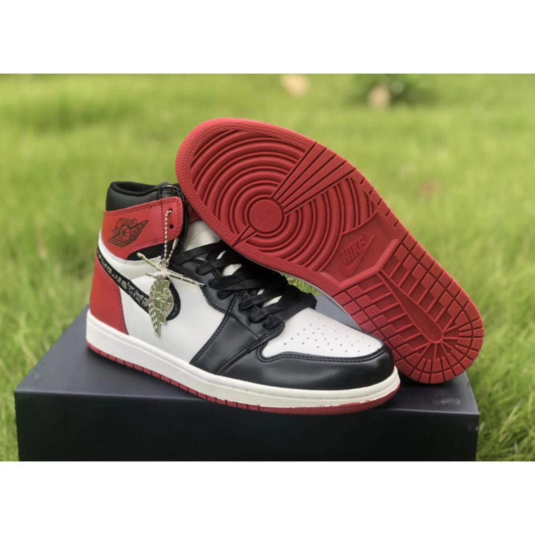 air jordan 1 high black red x D*or