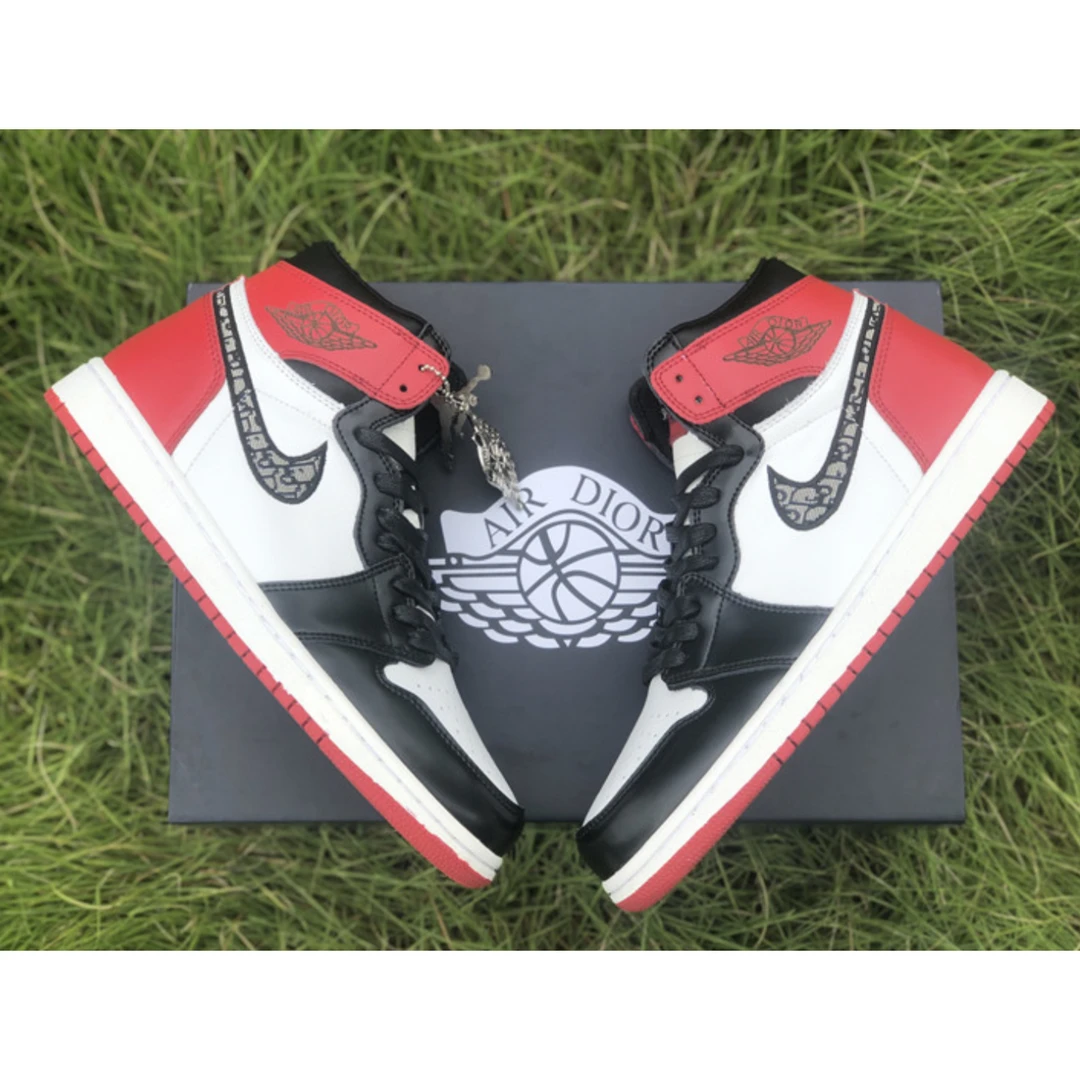 air jordan 1 high black red x D*or