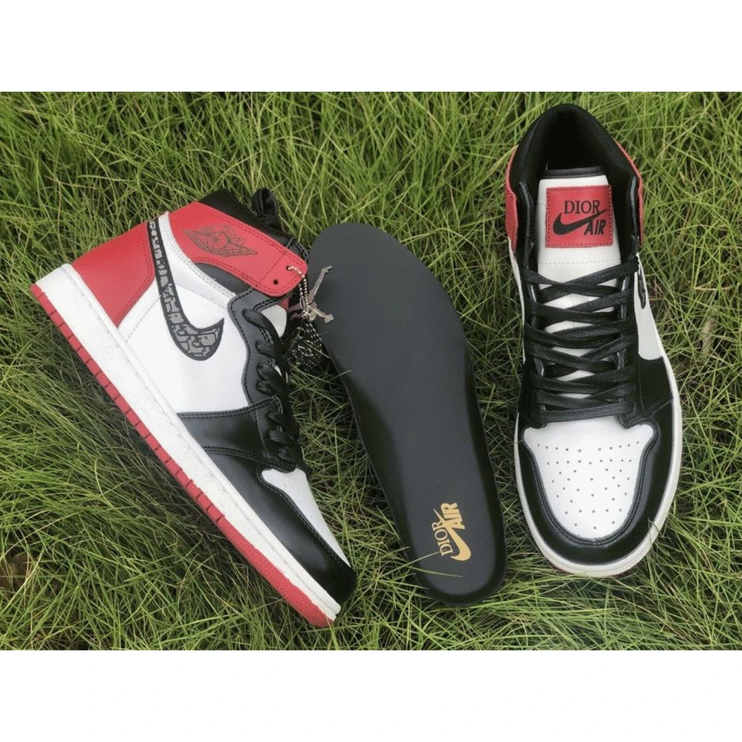air jordan 1 high black red x D*or