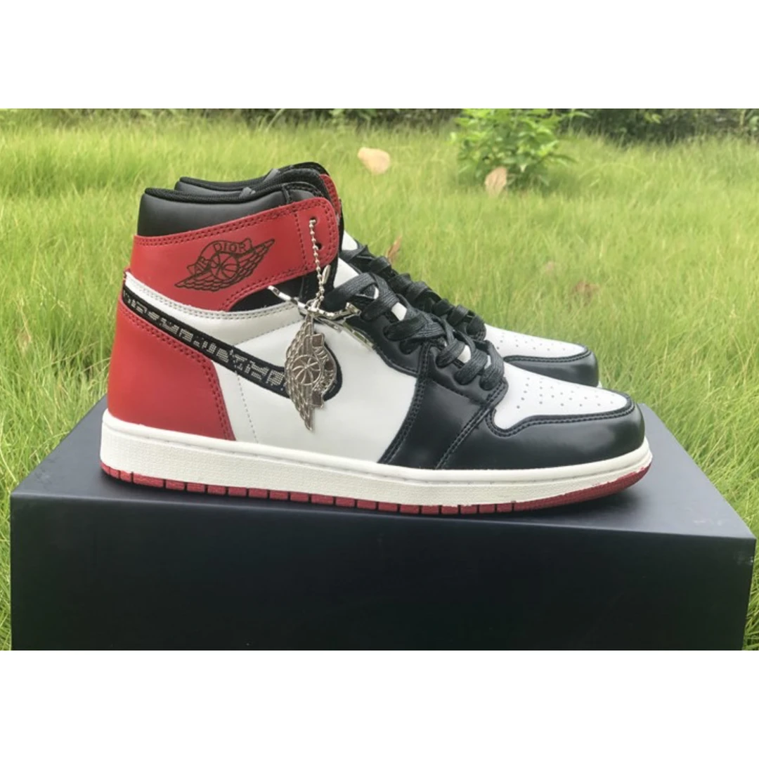 air jordan 1 high black red x D*or