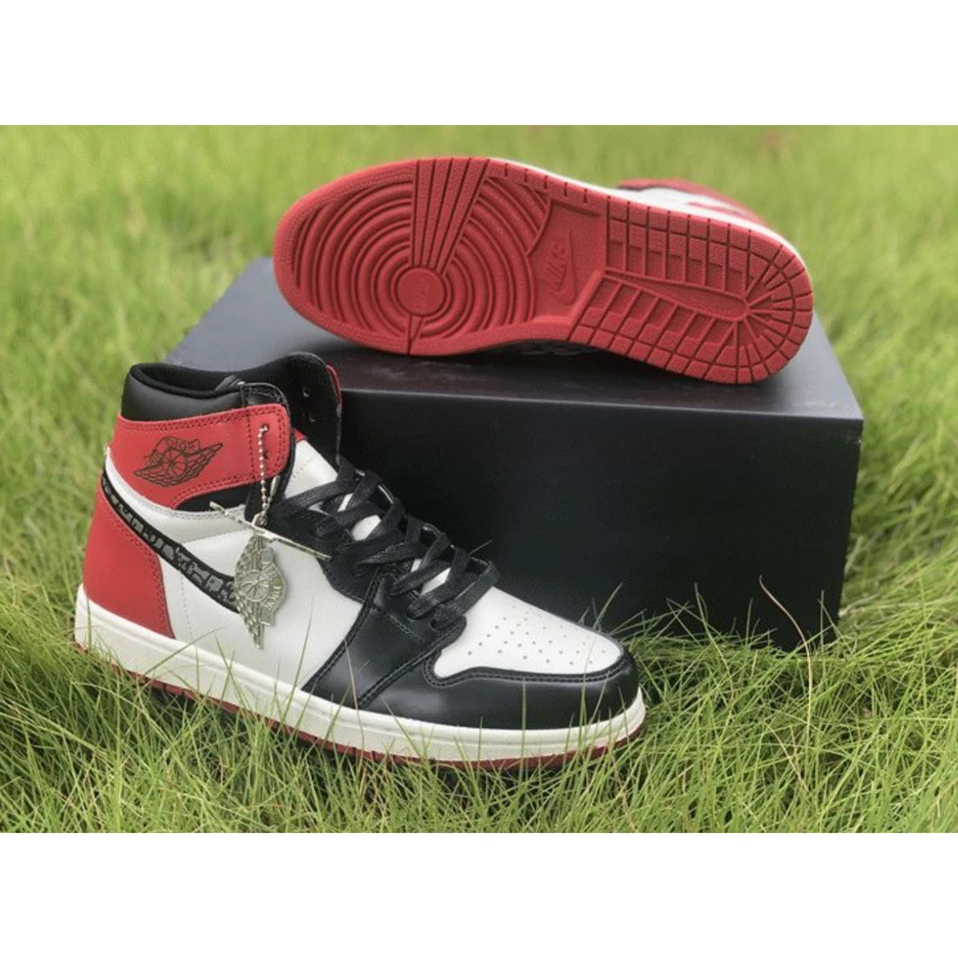 air jordan 1 high black red x D*or