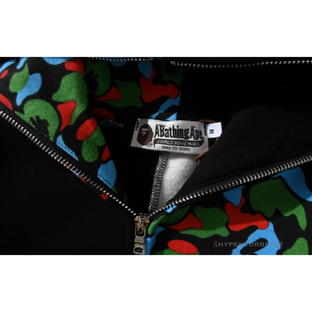 HypeYourBeast Bape Camo Hoodie Black Multi Color Clothes