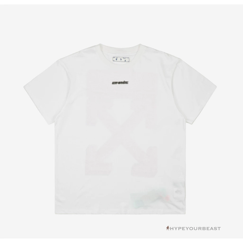 HypeYourBeast Off White Tee Shirt White Pink T-Shirts