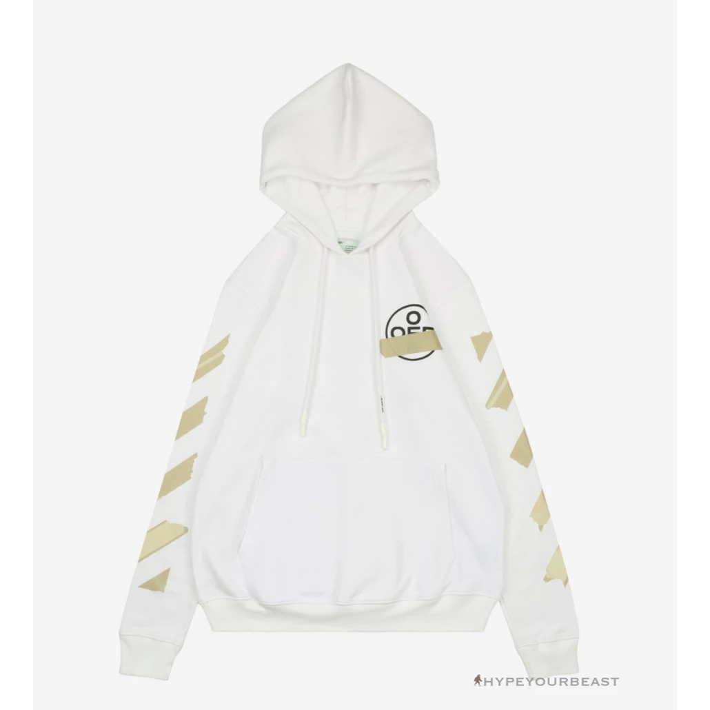 HypeYourBeast Hoodies & Jackets Off White Hoodie White Gold
