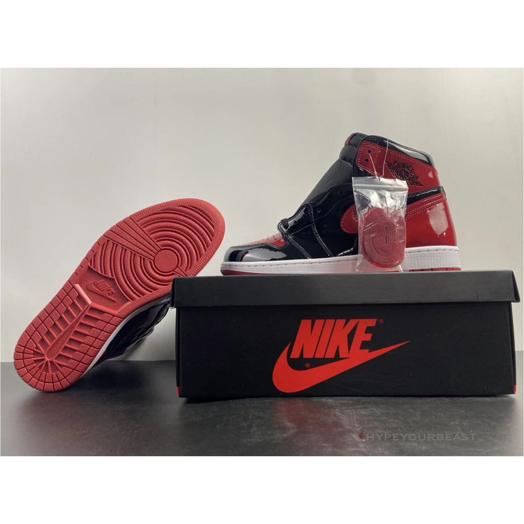 HypeYourBeast Air Jordan 1 Retro High OG ‘Bred Patent’