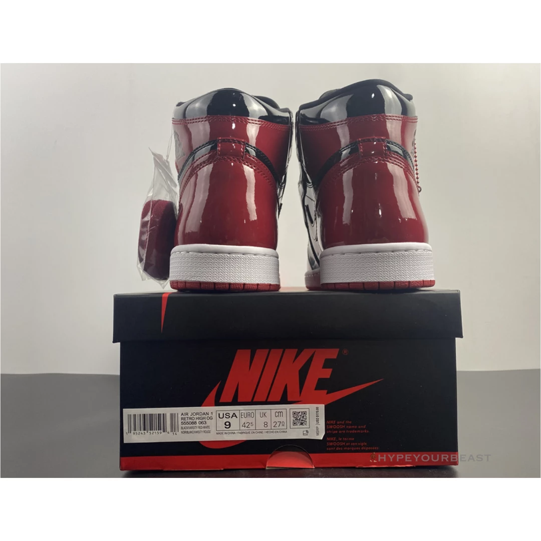HypeYourBeast Air Jordan 1 Retro High OG ‘Bred Patent’