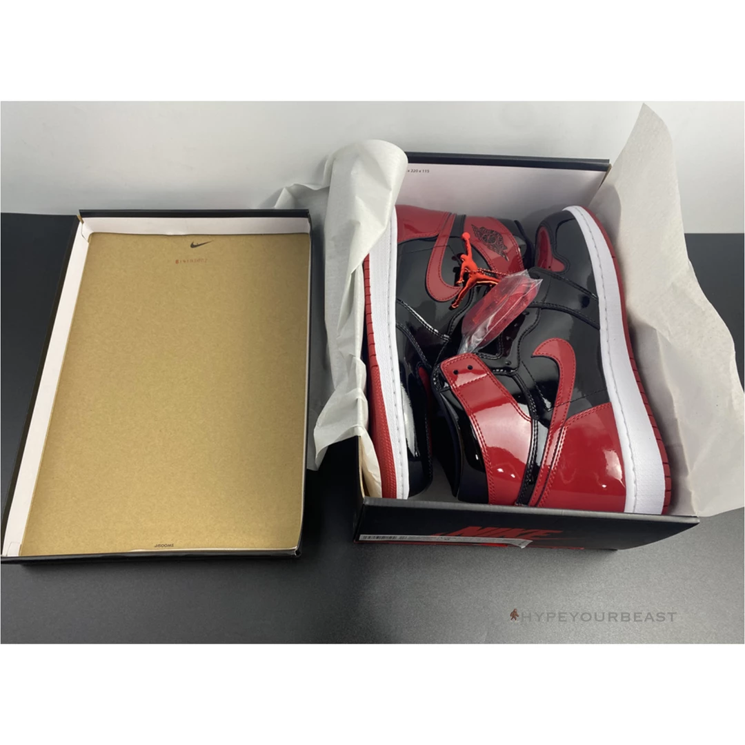 HypeYourBeast Air Jordan 1 Retro High OG ‘Bred Patent’