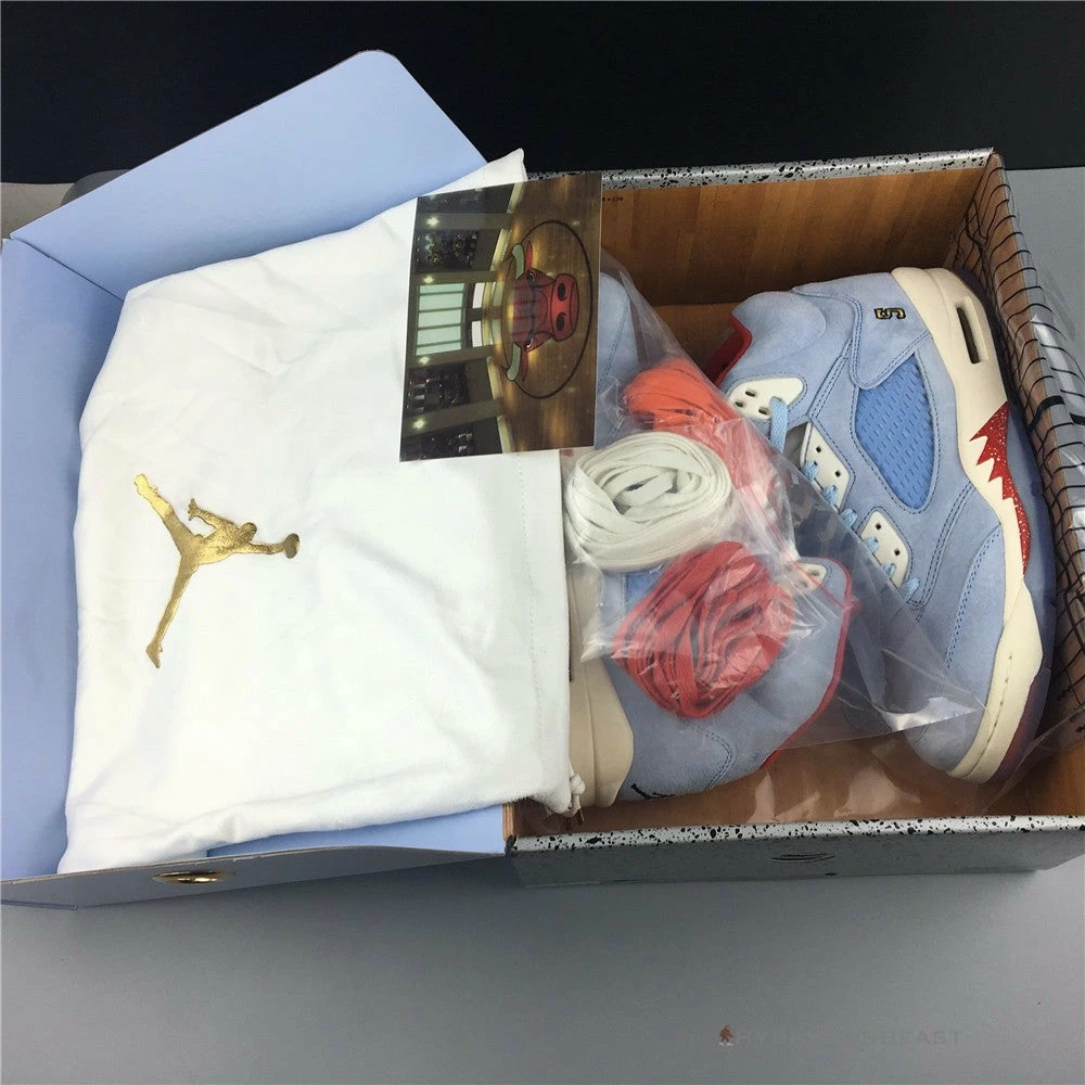 Trophy Room X Air Jordan 5 Retro ‘Ice Blue’