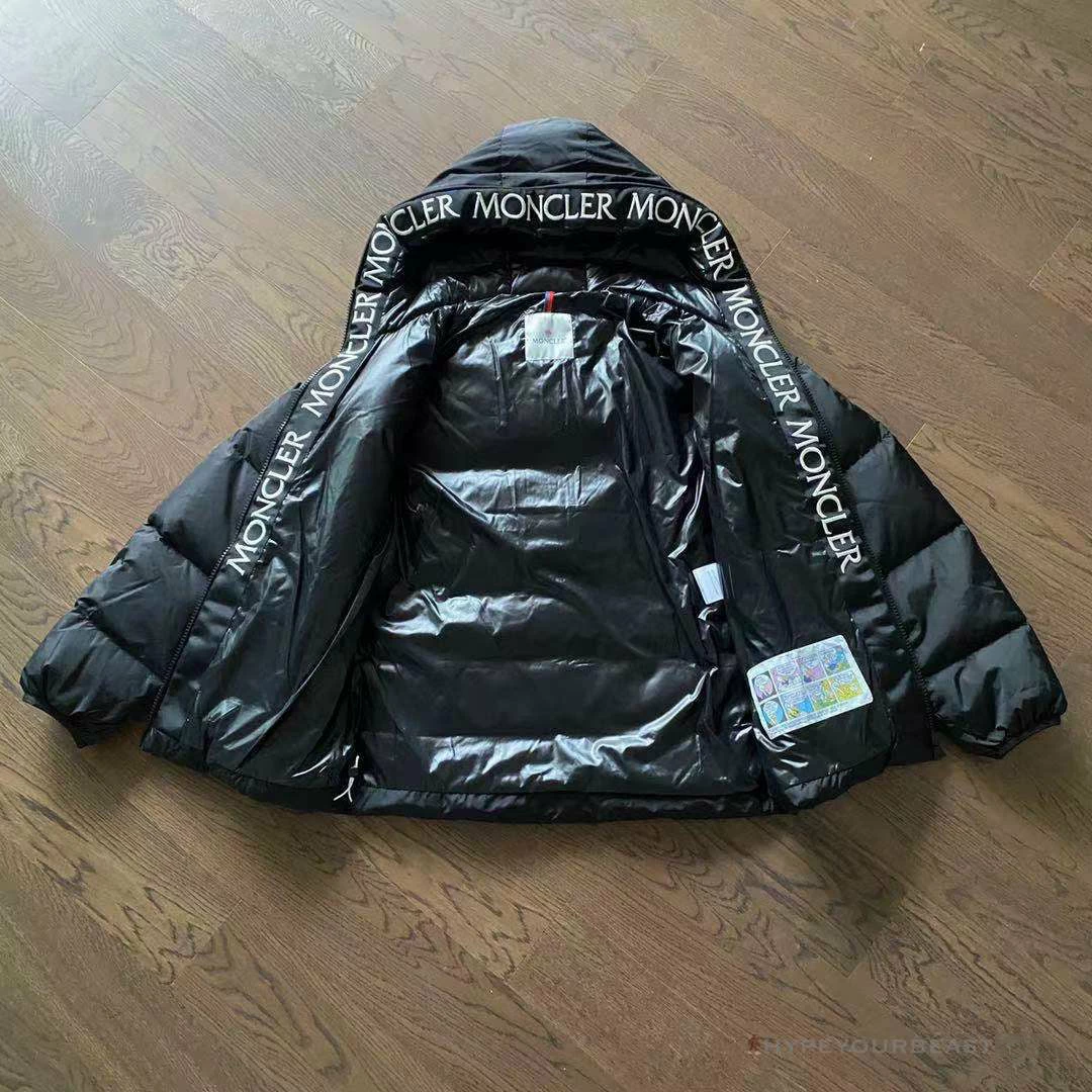 HypeYourBeast Moncler Puffer Jacket Black Hooded