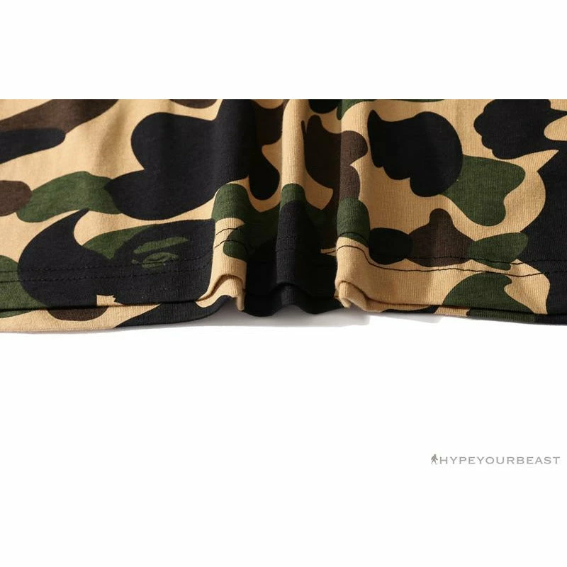 BAPE Ape Man Head Gothic Body Camouflage Tee Shirt