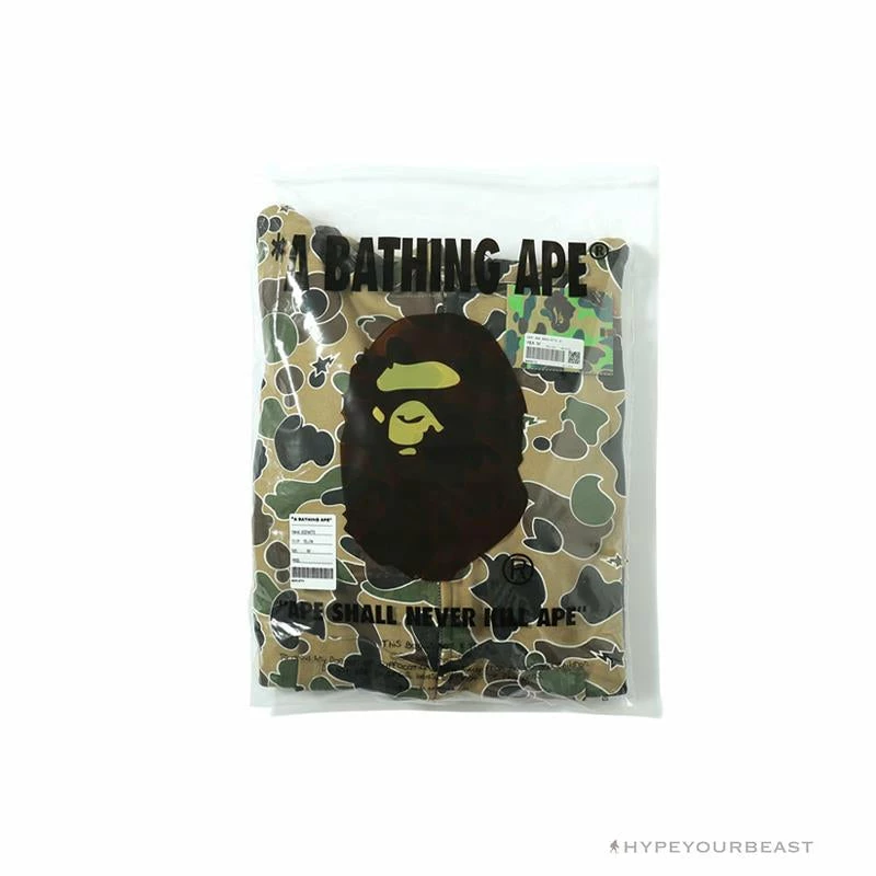 BAPE Shark Head STA Star Camouflage Hoodie ‘YELLOW’ Clothes