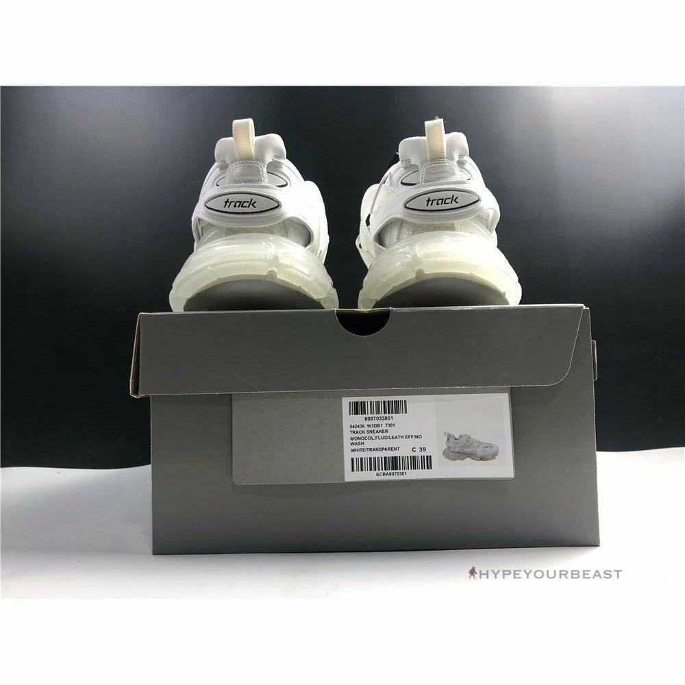 Ba*len*cia*ga track sneakers 3.0 white rubber sole