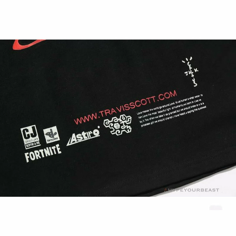 OFF-WHITE Travis Scott Cactus Jack Kakty Comek Tee Shirt ‘BLACK’