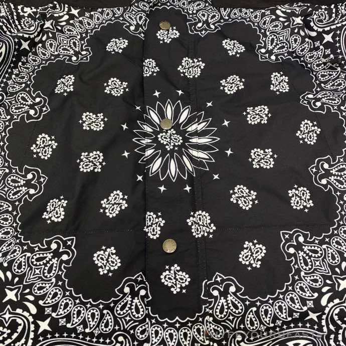 hypeyourbeast S*p*e x t*f bandana jacket black hoodies & jackets