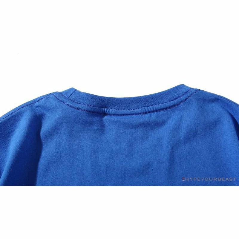 Clothes BAPE Little Ape Head Colorful Classic Tee Shirt ‘BLUE’
