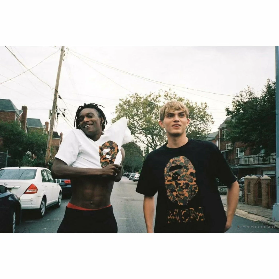 BAPE X MCM Camouflage Ape Head Tee Shirt ‘WHITE’