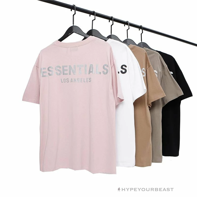HypeYourBeast FOG Essentials Tee Shirt ‘Los Angeles’ BROWN T-Shirts