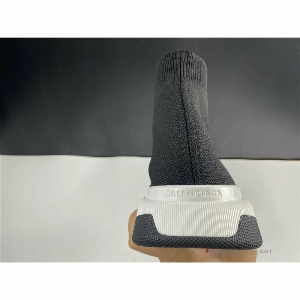 BCG Sock Sneakers Black / White Sole Balanciaga Sock Sneakers