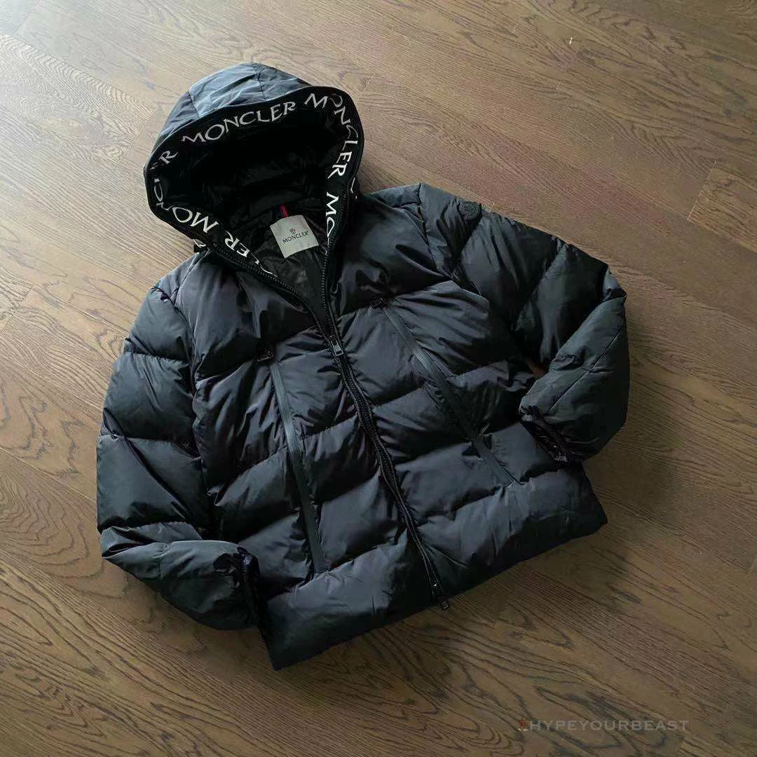HypeYourBeast Moncler Puffer Jacket Black Hooded