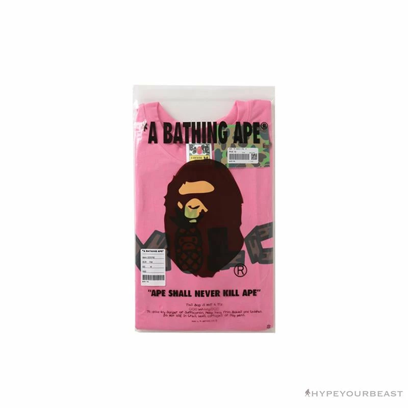 BAPE Comic Dragon Ball Tee Shirt ‘PINK’ Clothes