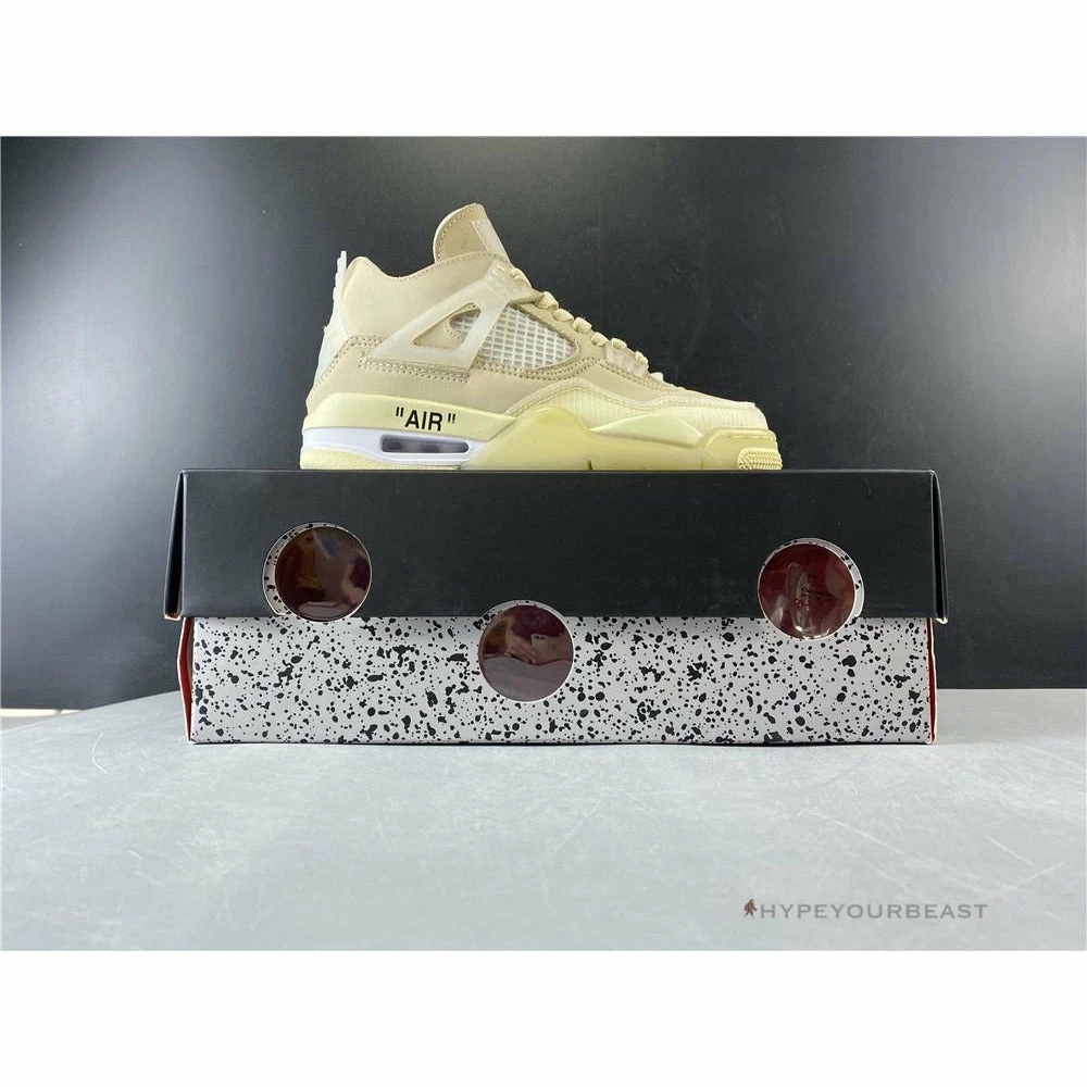 Off White X Air Jordan 4 Sail