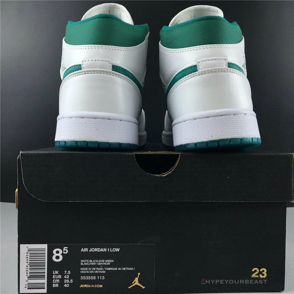 Air Jordan 1 Mid White Mystic Green