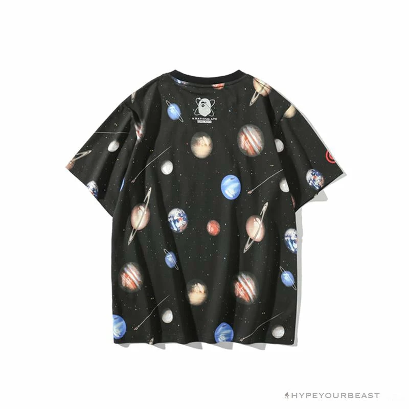 BAPE Shark Head Planet Tee Shirt Clothes