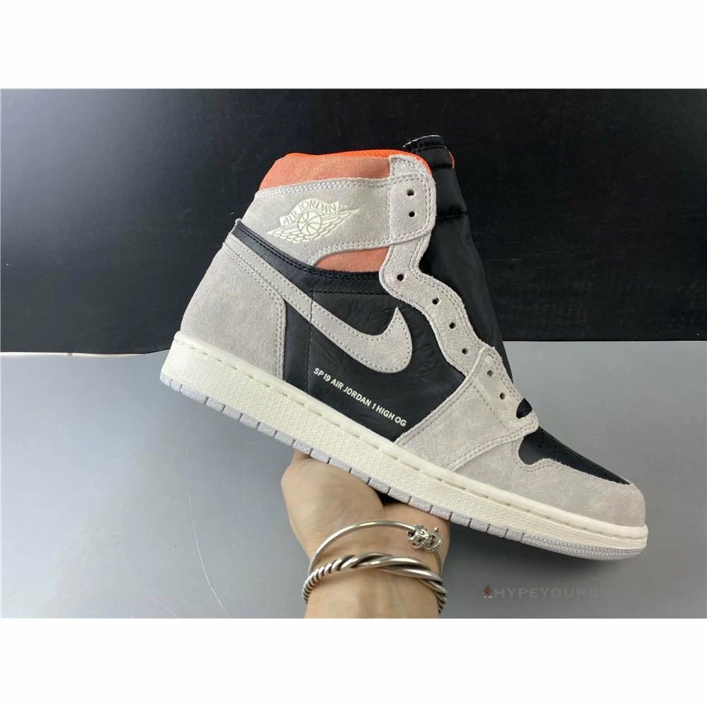Air Jordan 1 Retro High OG Neutral Grey Hyper Crimson