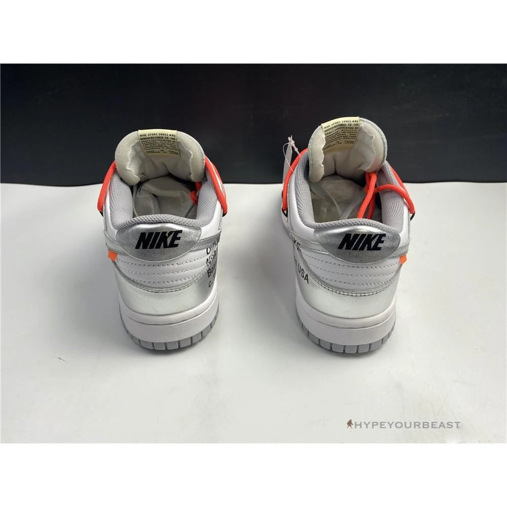 Nike Off-White X Dunk Low ‘Metallic Silver’